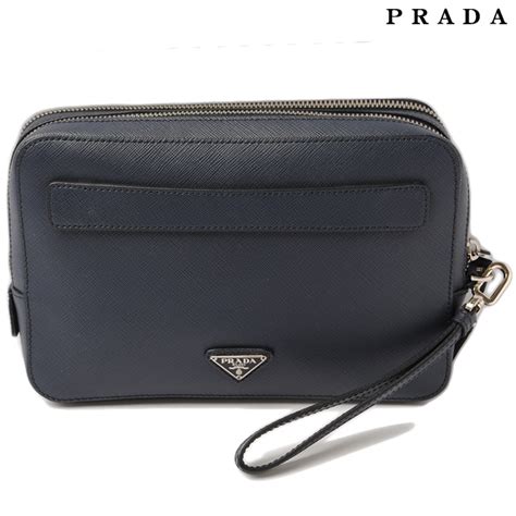 prada vr0052|PRADA Bag Men's Clutch Second Saffiano Gray VR0052 Compact.